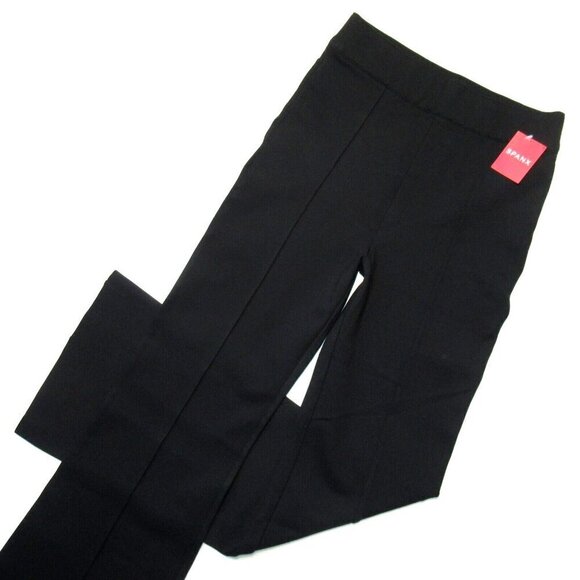 NWT SPANX 20252R The Perfect Pant in Black Knit Ponte Hi-Rise Flare XL x 32 - Picture 2 of 10